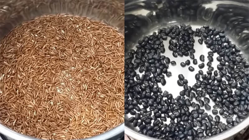 Cách làm gạo lứt đậu đen giảm cân